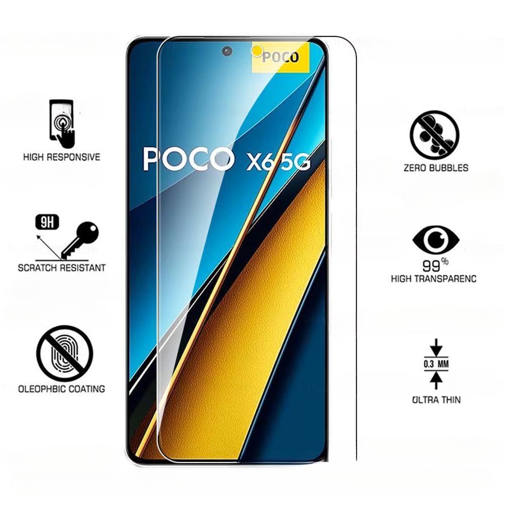 Protector de pantalla de vidrio templado 8 en 1 Pocox6 Poko Little X 6 Pro X6pro para Xiaomi Poco X6 5G