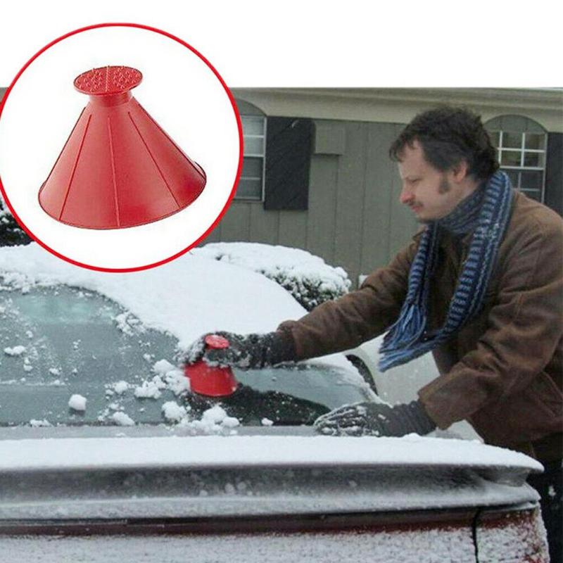 Nieuwste magische autoruit voorruit ijskrabber kegelvormige ijs sneeuwruimer schep trechter multifunctionele auto schoonmaak gereedschap