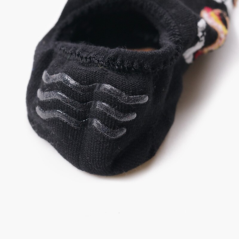 Hamburger Pizza Sandwich fuochi francesi ciambella cibo calzini invisibili barca estiva no mostrare calze antiscivolo corte da donna in silicone