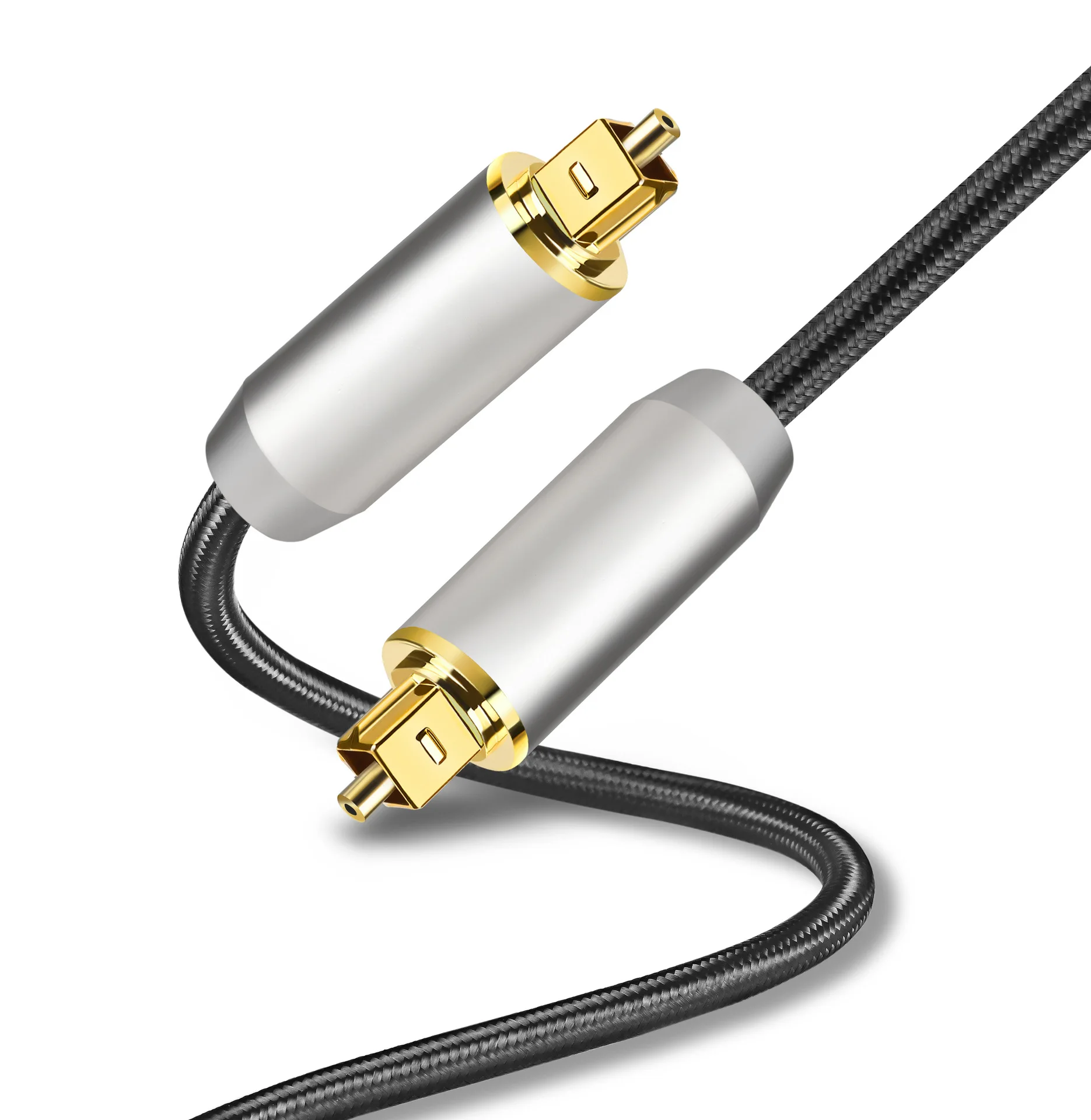 Cable óptico SPDIF, Cable de fibra óptica de Audio Digital, Cables chapados en oro para reproductor de CD y DVD Blu-ray, TV, de sonido de alta fidelidad