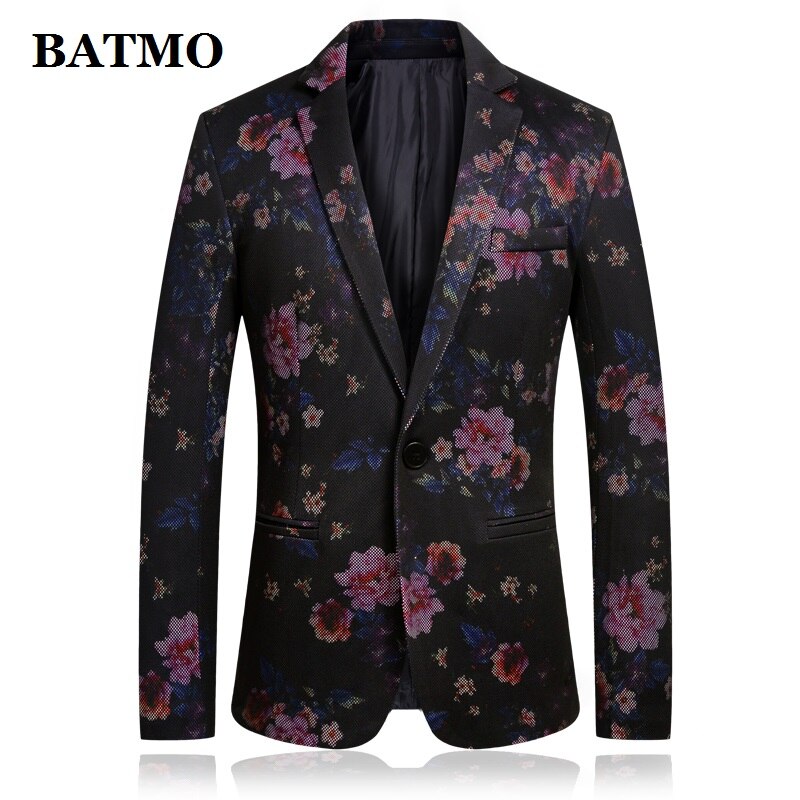 Batmo bedrukte casual blazers voor heren, bedrukte herenjassen, pakken voor heren, plus-size m -4xl 888