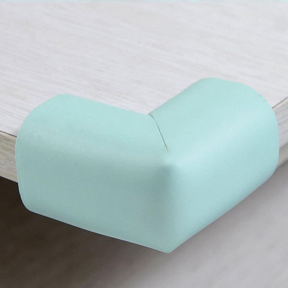 4PCS/Set Baby Safety Corner Protection Silicone Protector Furniture Corners Angle Edge Protection Child Safety Corner Protector: light green