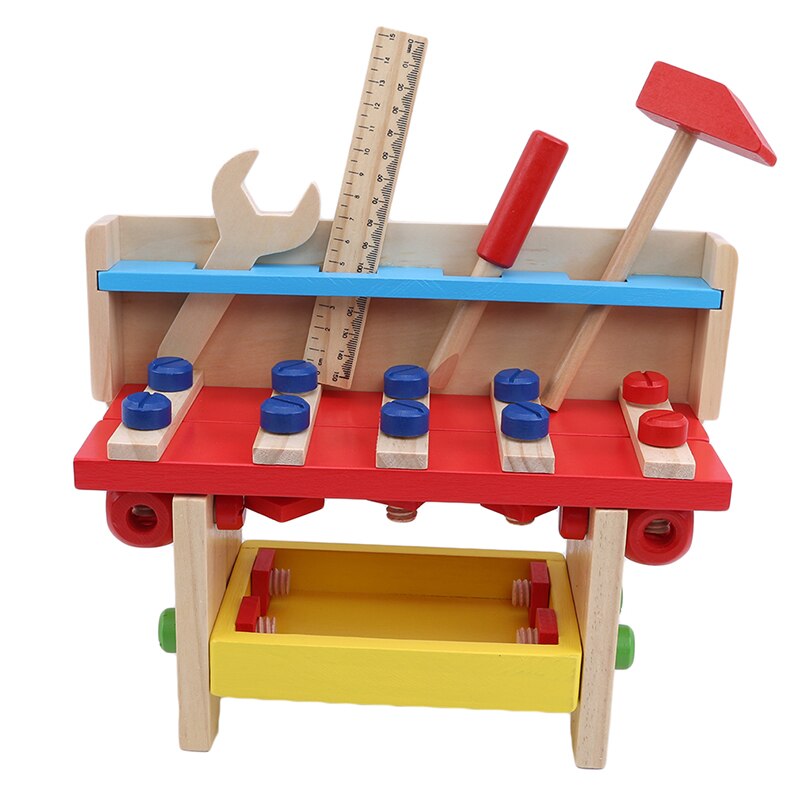 Onderhoud Doos Building Tools Houten Intellectuele Tool Set Kids Educatief Timmerwerk Houten Speelgoed Voor Kinderen Speelgoed