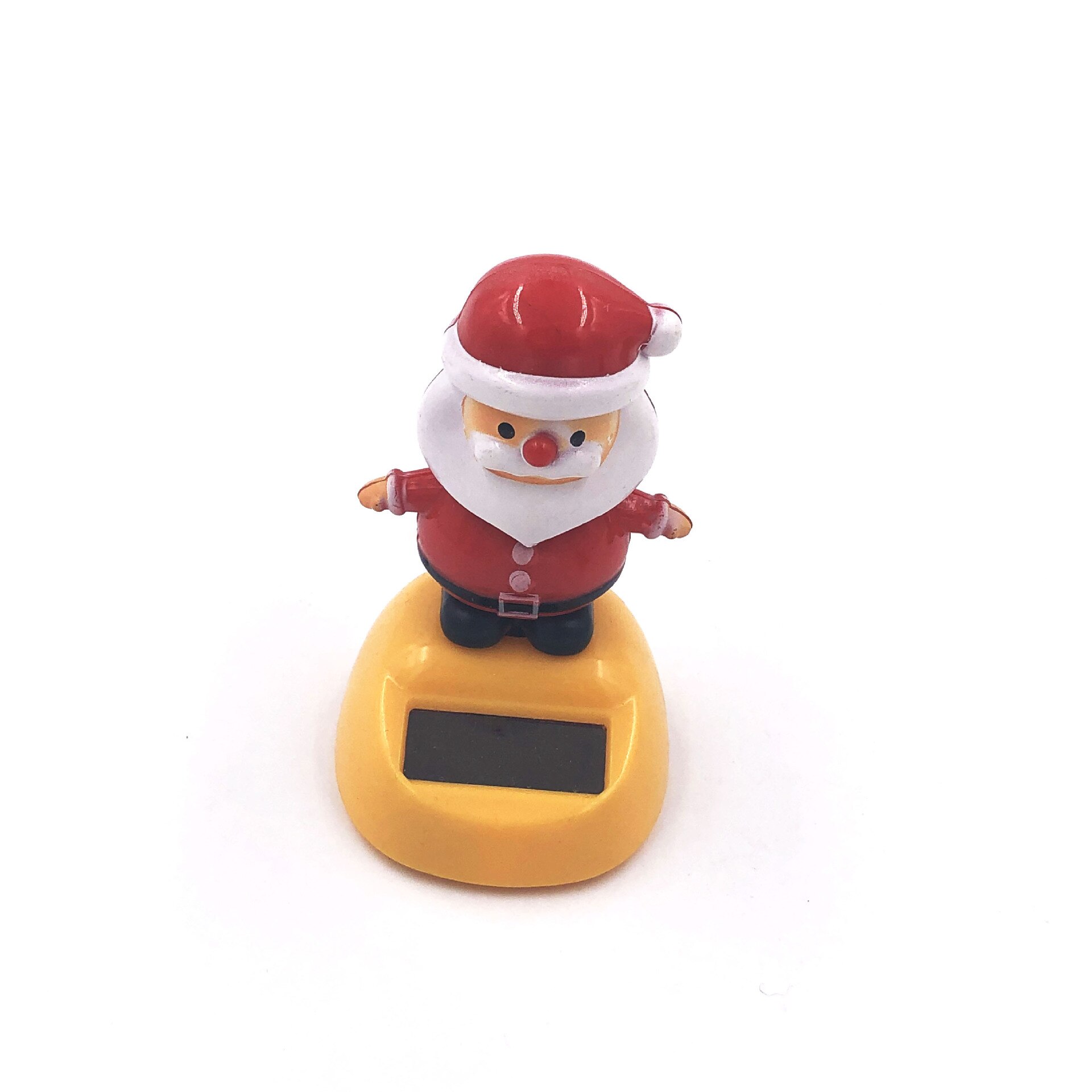 Kerstman Auto Decoratie Kerst Auto Solar Hoofd Pop Kerst Decoratie Auto-interieur: Geel
