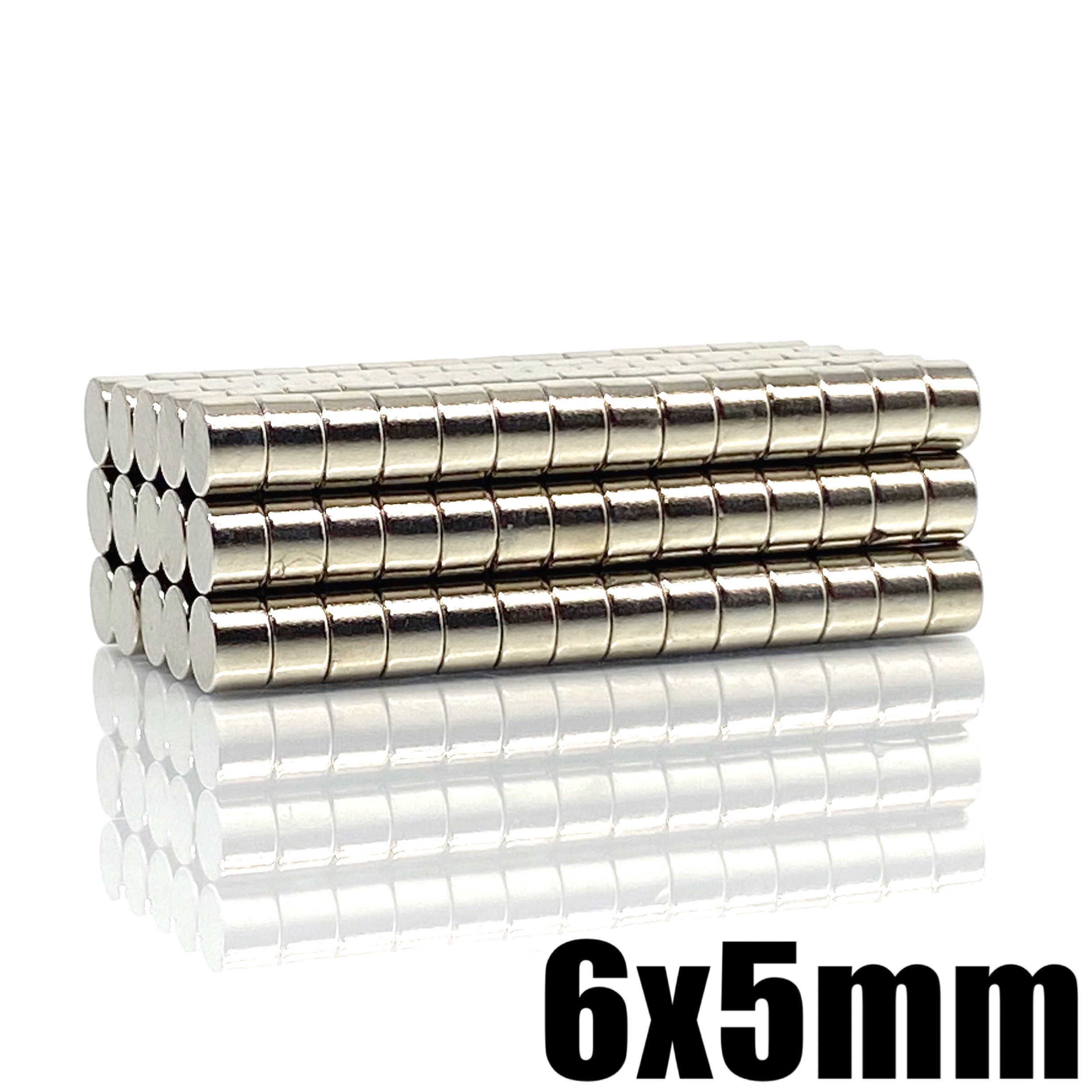 20/50/100/200/500 Stuks 6X5 Mm Zeldzame Aarde Neodymium Magneten 6Mm X 5 Mm Super Krachtige Sterke Magneten 6X5 Mm Kleine Ronde Diameter 6*5 Mm