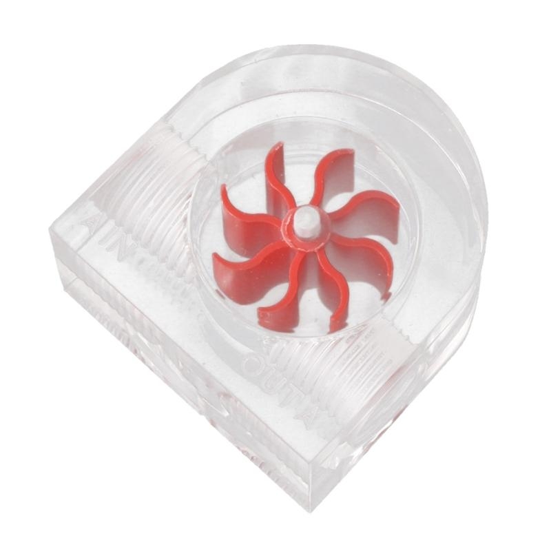 Misuratore di portata d'acqua PM2A Misuratore di portata semicircolare raffreddato ad acqua per computer Girante leggero e sottile migliore vendita: Rosso