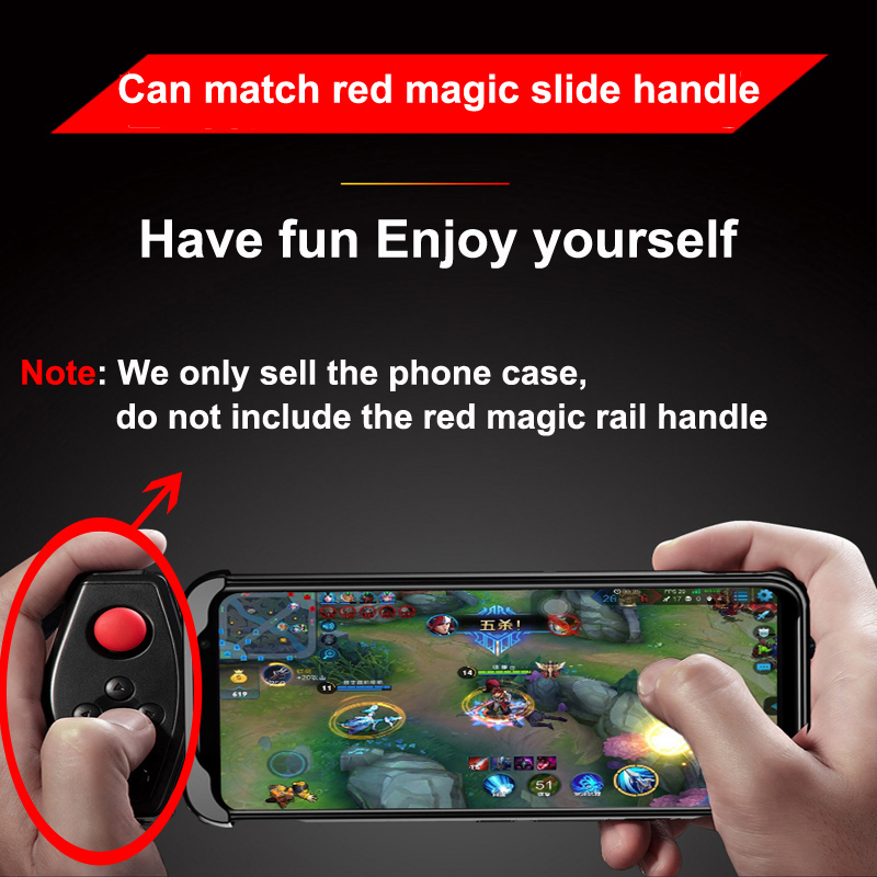 Schokbestendige beschermende tpu-hoesjes voor zte nubia red magic 3 , warmteafvoerhoesje, ondersteuning voor gamepad red magic 3- hoesje