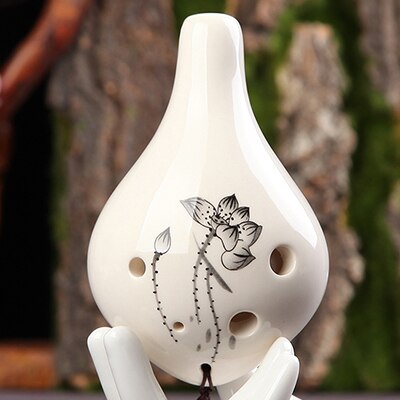 Ocarina 6 hul lille ocarina alto c tone nybegynder ocarina turist souvenir undervisning ocarina keramisk vedhæng: Type 6