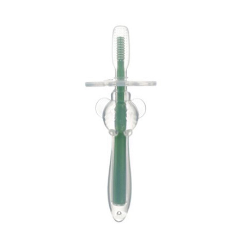 Safety Silicone Soft Teeth Brushes For Baby Kids Oral Training Toothbrush Baby Boy Girls Baffle Toothbrushes Dental Care: GR