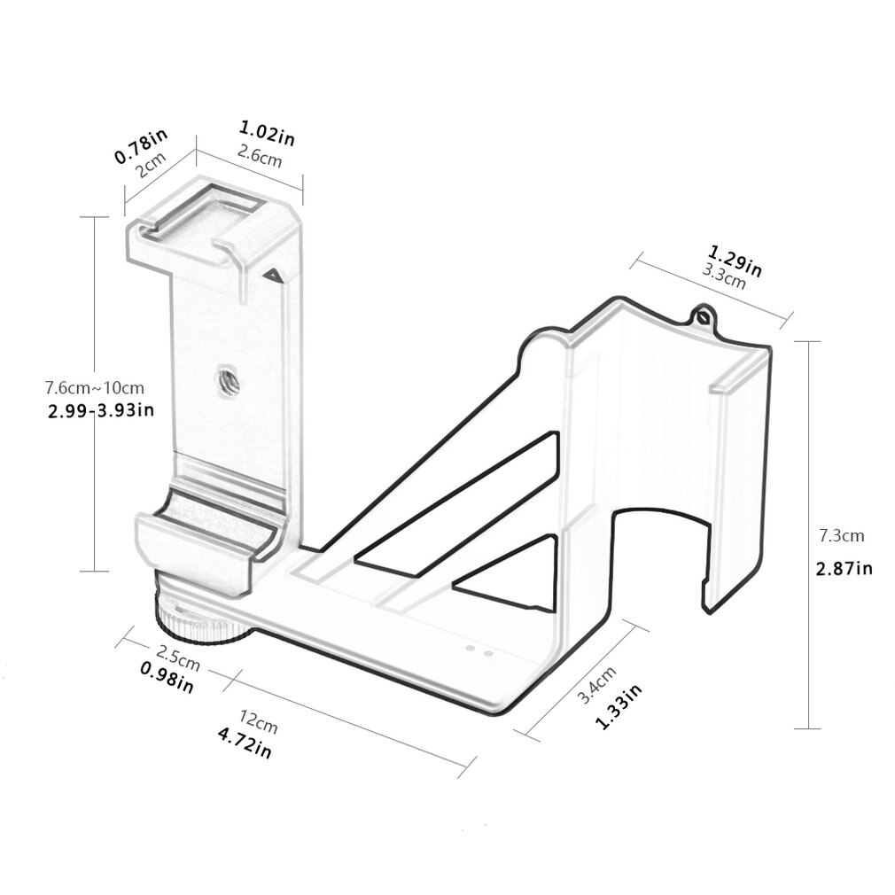 Staffa di fissaggio per telefono cellulare Gimbal supporto per telefono cellulare supporto per cellulare pieghevole adattatore per Clip accessori per fotocamera per tasca 2