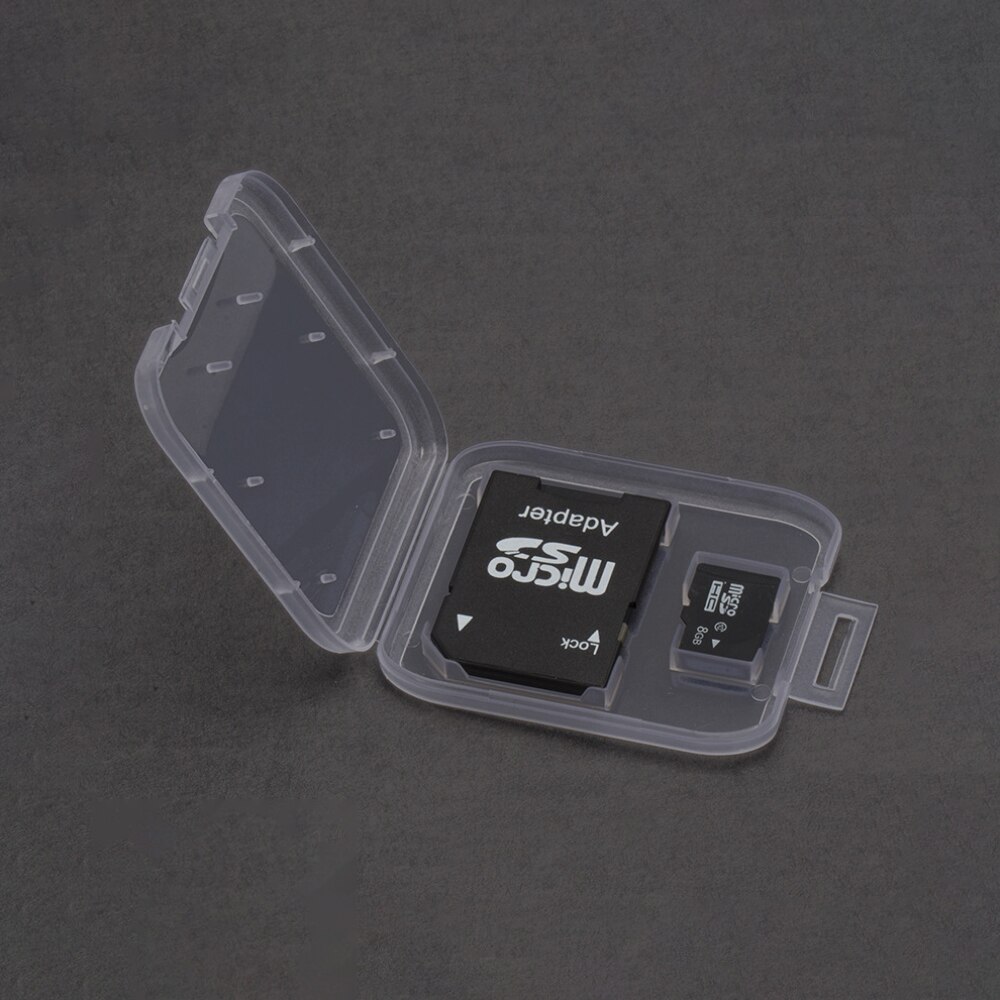 Memory Card Accessories SD Memory Card Case SDHC Holder Protector Transparent Box Plastic Storage Transparent Portable Mini Case