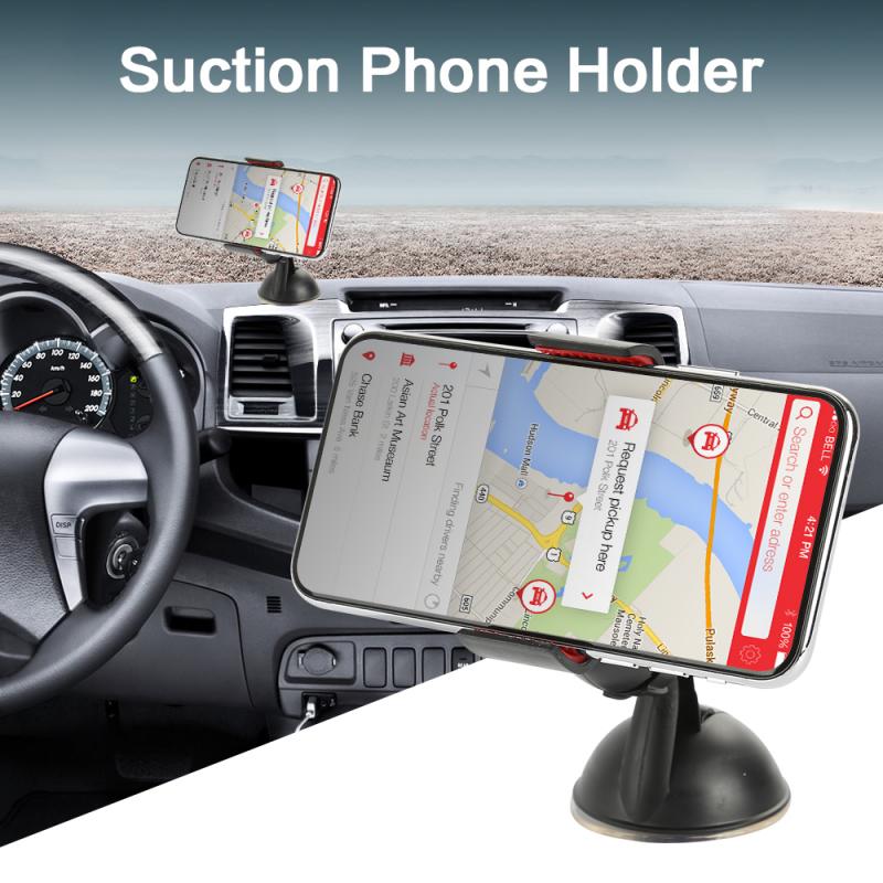 Sucker Car Phone Holder Mobile Phone Holder Stand In Car No Magnetic GPS Mount Support For iPhone 12 11 Pro Samsung Phone Holder