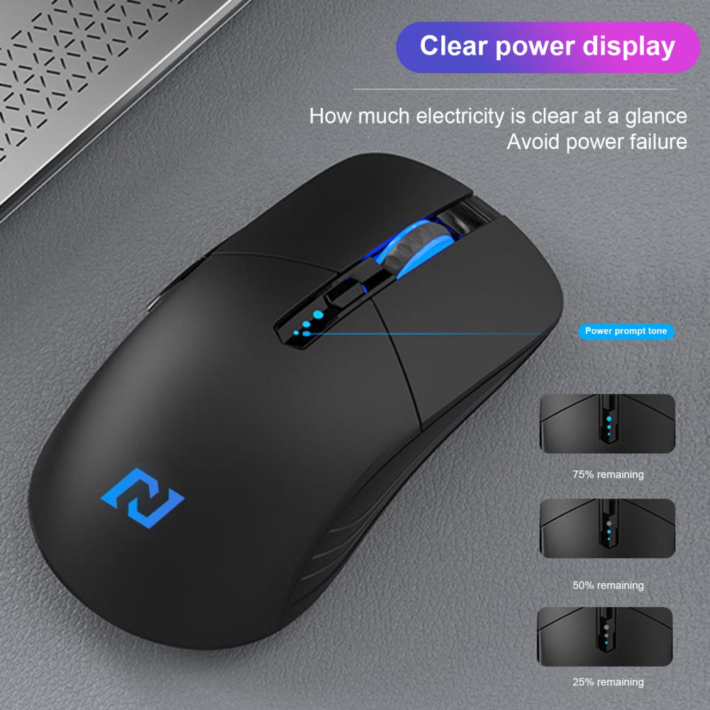 G12 Wireless Mouse LED 2.4G Slient Buttons Rechargeable Computer Optical Engine Gaming Mice for PC