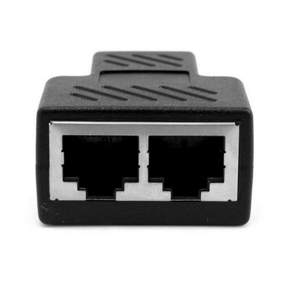 Praktische RJ45 Splitter Adapter Hafen Katze5/6 LAN Ethernet Kabel Hohe Leistung 1 zu 2 Möglichkeiten Dual Weiblich Schalt ONLENY