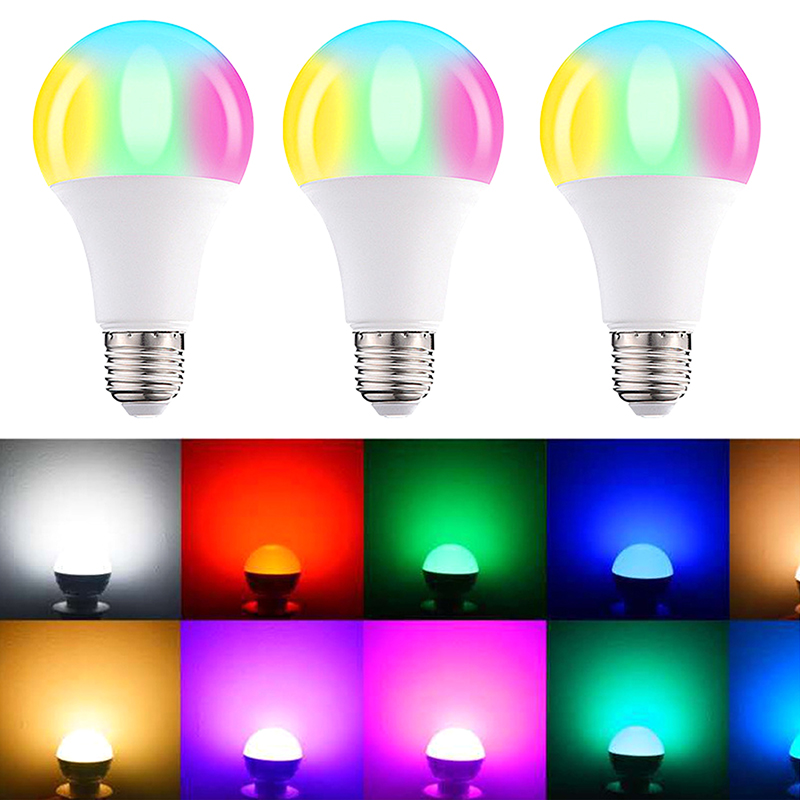 LED farbige Glühbirnen bunte Fernbedienung Glühbirne RGB Farbwechsel Globus E27 Schraube Mund Innen beleuchtung Dimmen kleine Nacht lampe