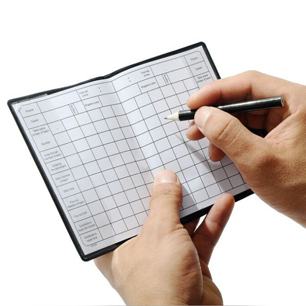 Rosso Giallo Carte Arbitro di Calcio Pena di Giudice di Calcio Del Raccoglitore Matita taccuino Forniture di Calcio