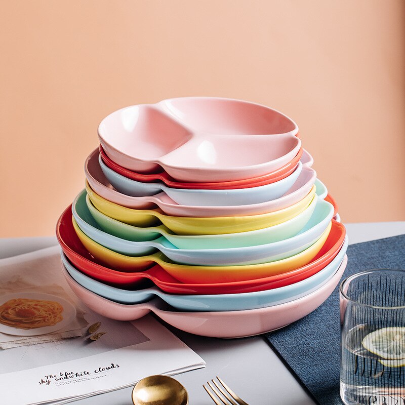 Ceramic tableware divided plate dinner plates dinner plates Cute dinner plate plate dishes cute plate ceramic plates