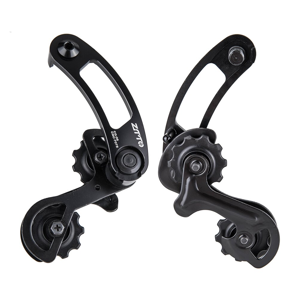 ZTTO Bike Single Speed Chain Tensioner Single Speed Rear Derailleur 13-23T Range For Hanger Mount Dropout Pulley Jockey Wheel