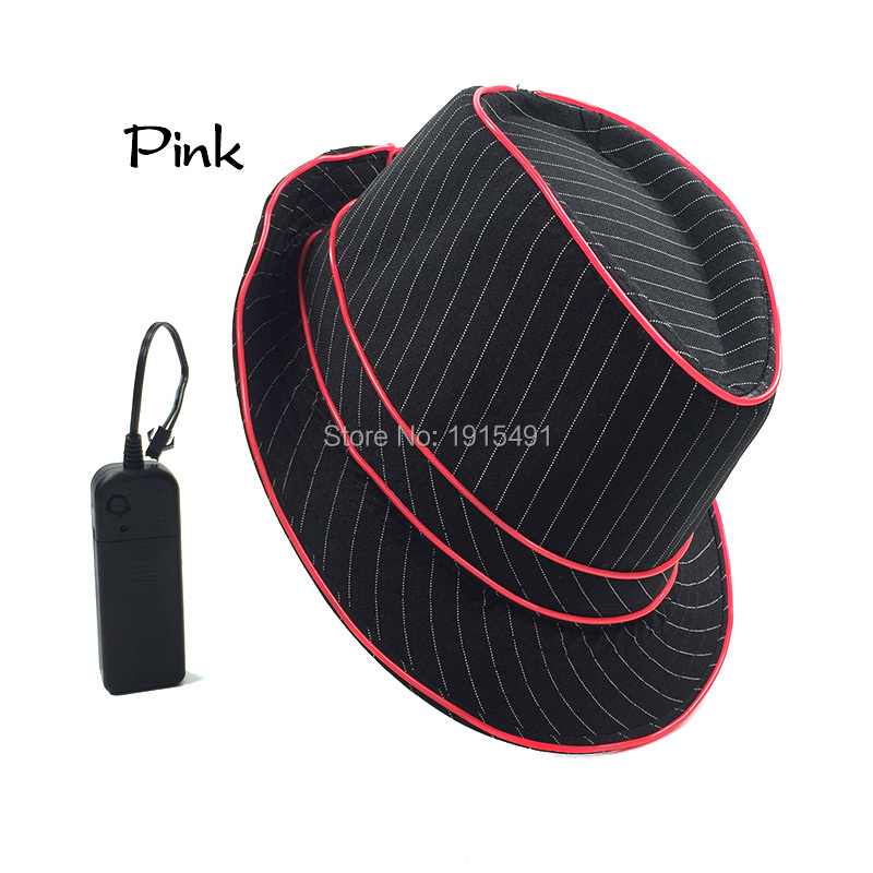 Neon Led Bulbs Night Lamp Light Up Party Topper Cap Fancy Dress Accessory EL Wire Fluorescent Hat Glowing for Wedding