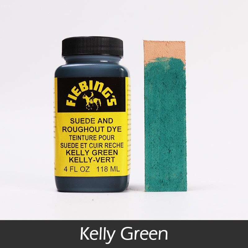 Peinture pour daim, teinture de fourrure et de cuir, colorant pour chaussures, DIY bricolage, 118ml, 19 couleurs disponibles: Kelly Green-118ml