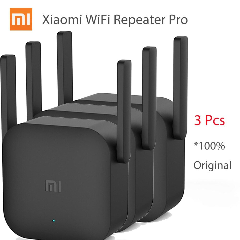 Originale Xiaomi WiFi ripetitore Pro 300Mbps Mi amplificatore rete Expander Router Extender Roteador 2 Antenna per Router Wi-Fi Home: Add AU Plug / 3 Pcs