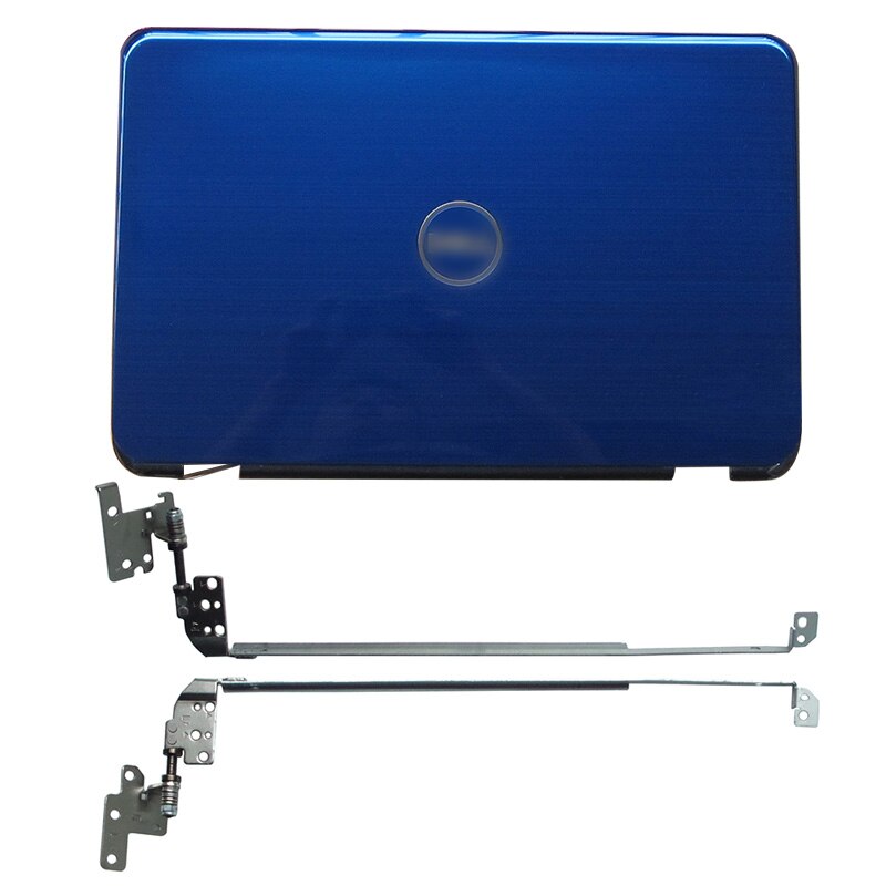 NUEVA cubierta trasera LCD para portátil/bisel frontal/bisagras para DELL Inspiron 15R N5110 M5110 M511R 00KXW3: Blue A Hinges