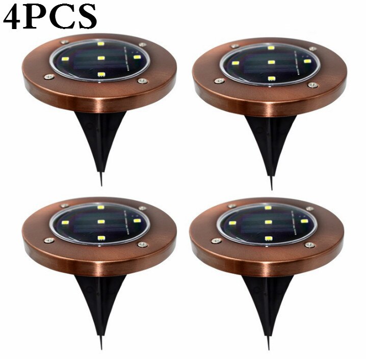 Yanke led zonne-gazonverlichting buitenpad tuinpad oprit tuinpadverlichting tuinverlichting begraven licht: Warm licht