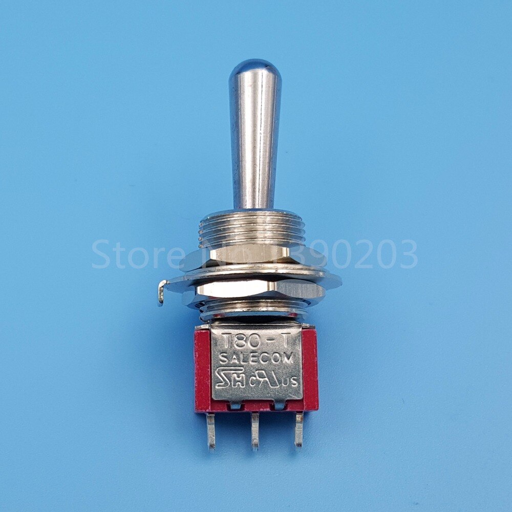 Sh  t8014-z1 12mm 3 pin 3 positie aan-uit-aan onderhouden spdt mini tuimelschakelaar grote lange handgreep