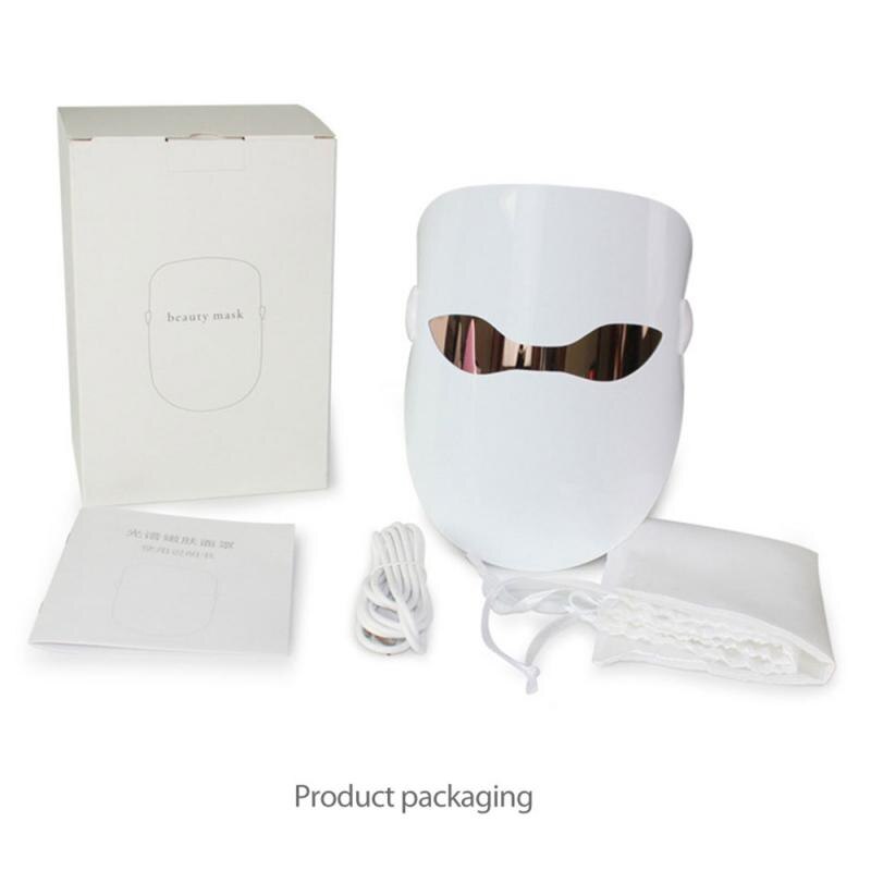 Light LED Facial Mask Skin Rejuvenation LED Mask Phototherapy Face Care Beauty Anti Acne Whitening Wrinkle Removal Face LED Mask