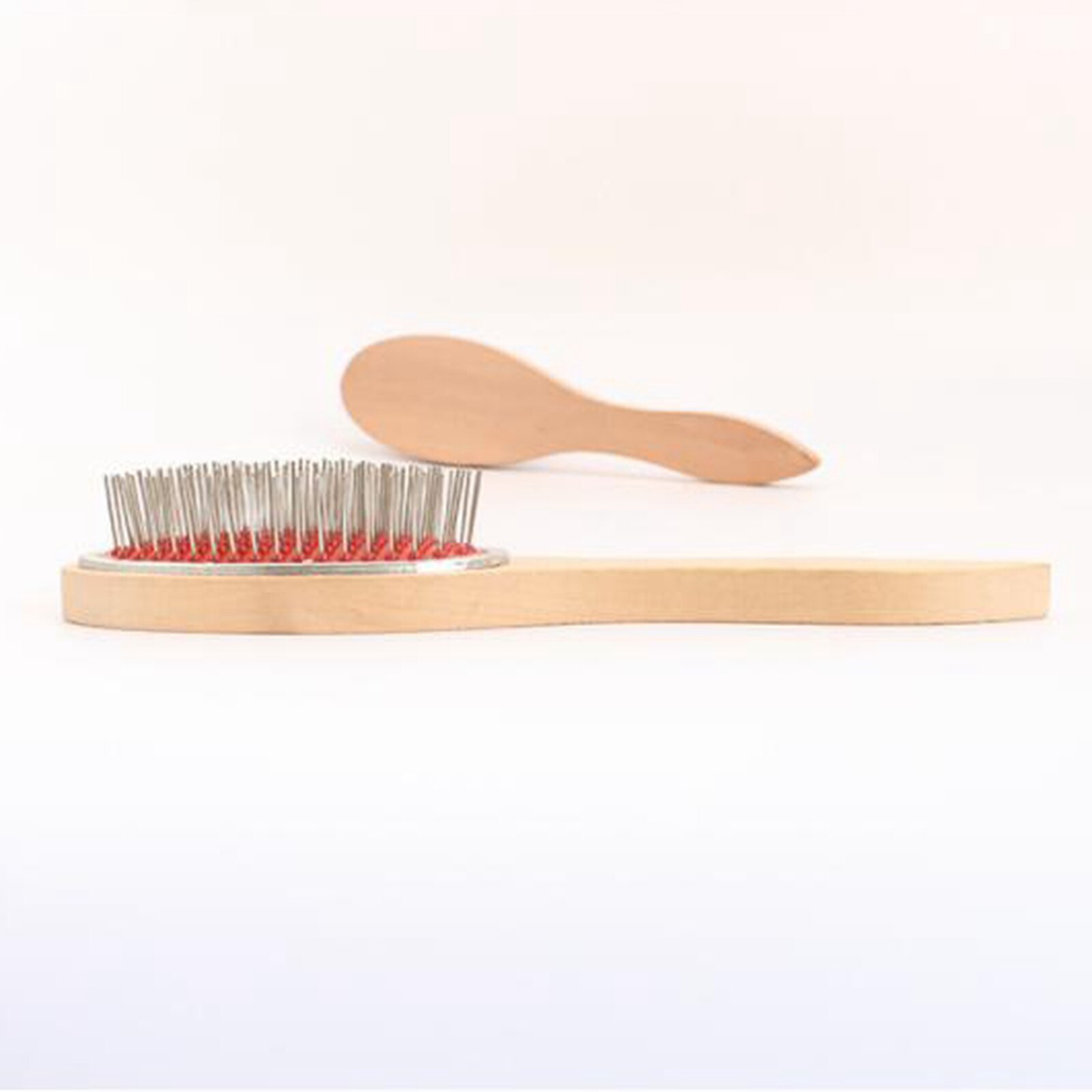 Anti Static Wood Comb Detangling Steel Tooth Wig Hair Extensions Travel Mini Wig Styling Products Hair Brushes