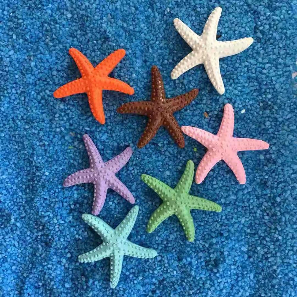 Miljövänlig plaststrand kust simulering sjöstjärna diy hantverk prydnad dekor