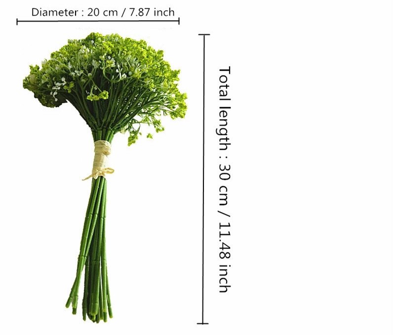 Nat duft 30cm kunstig baby ånde blomst gypsophila plast blomster planter hjem hotel jul indretning bryllup buket