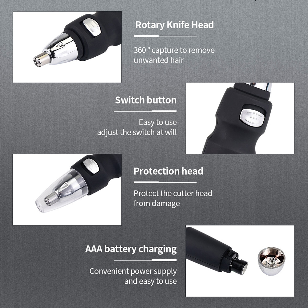 Tackore afeitado eléctrico oído, nariz Trimmer seguridad cuidado facial, nariz Trimmer pelo para los hombres afeitado maquinilla de afeitar la barba de limpieza