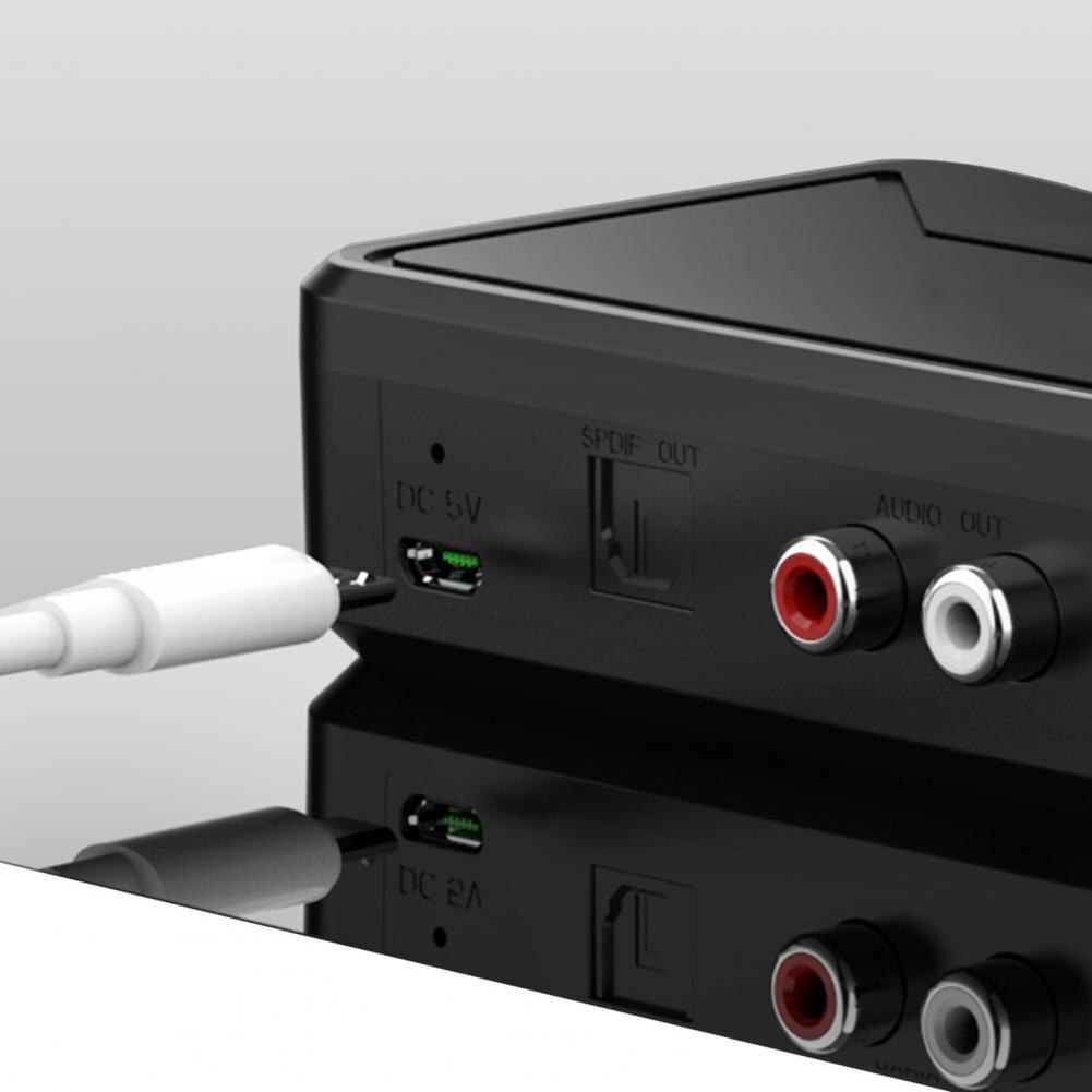 BT300 Bluetooth 5.0 Bluetooth Receiver 3.5mm AUX Jack Easy-to-use black HiFi Bluetooth audio receiver