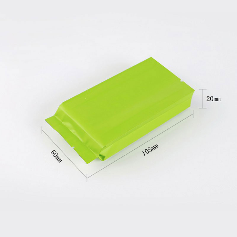Sachet de thé en papier d'aluminium, sachets d'emballage thermoscellés sous vide sachets d'aluminium Mylar pour aliments café thé 200 unités/lot