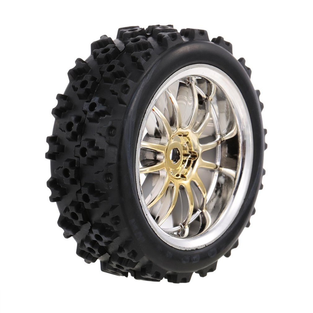 4 Stks/set Rc Rubberbanden Ster Woord Foetale Bloem Off-Road Velg En Banden Voor 1:10 Racing Off race Auto Accessoires