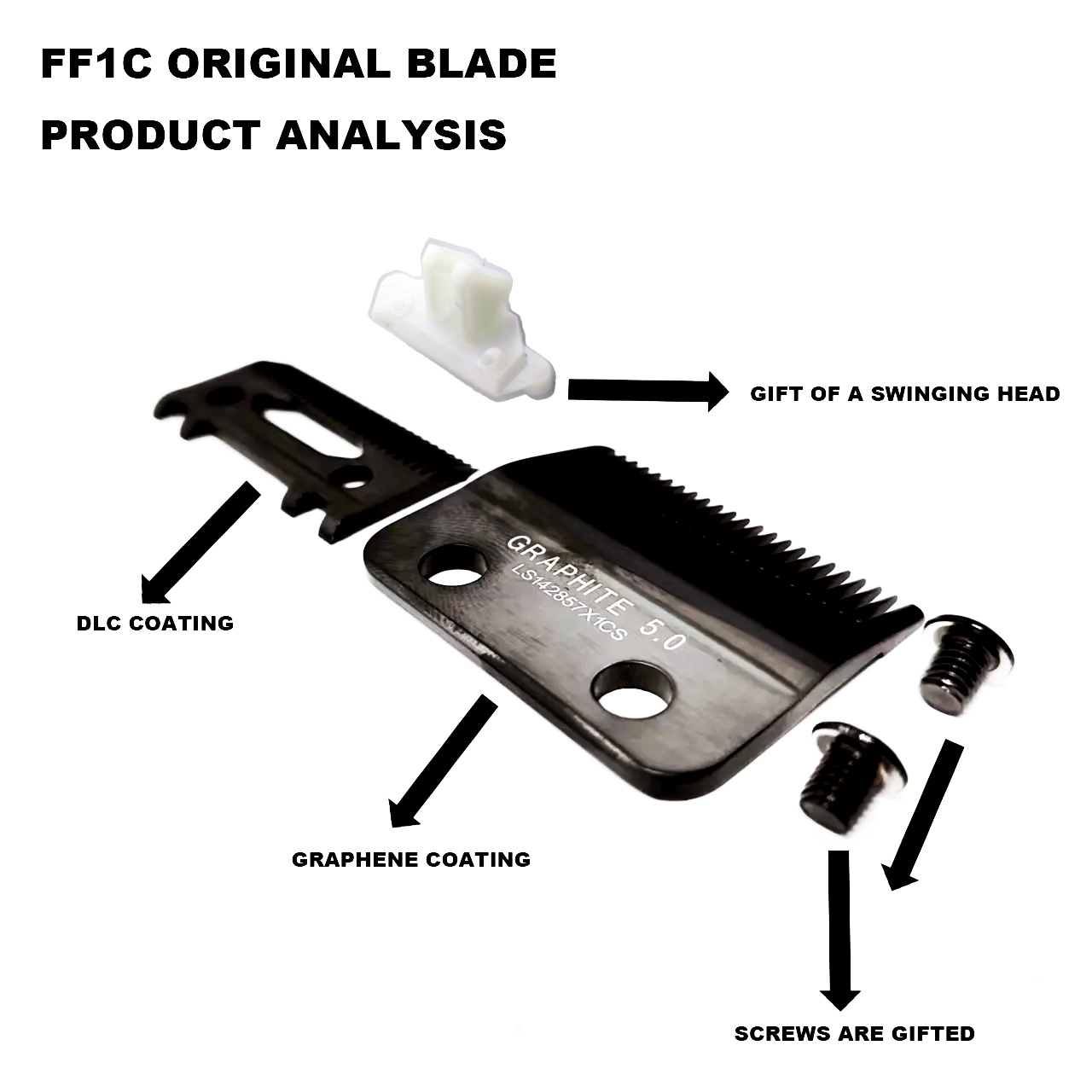 Original Replacement Blade for LENCE PRO FF1C FF1T FX870/707 Clipper Trimmer Shaver Cutting Knife Head Accessories