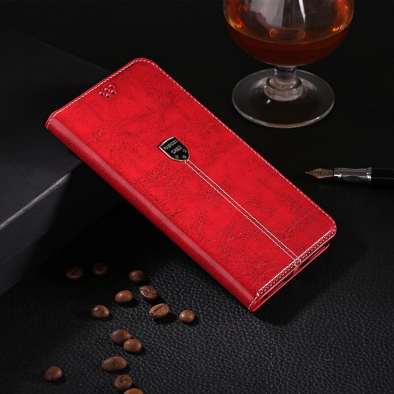 Para coque wileyfox faísca/faísca mais caso luxo flip carteira de couro caso para wileyfox swift 2 x/swift 2 mais capa coldre: Wileyfox  Swift 2 / Red