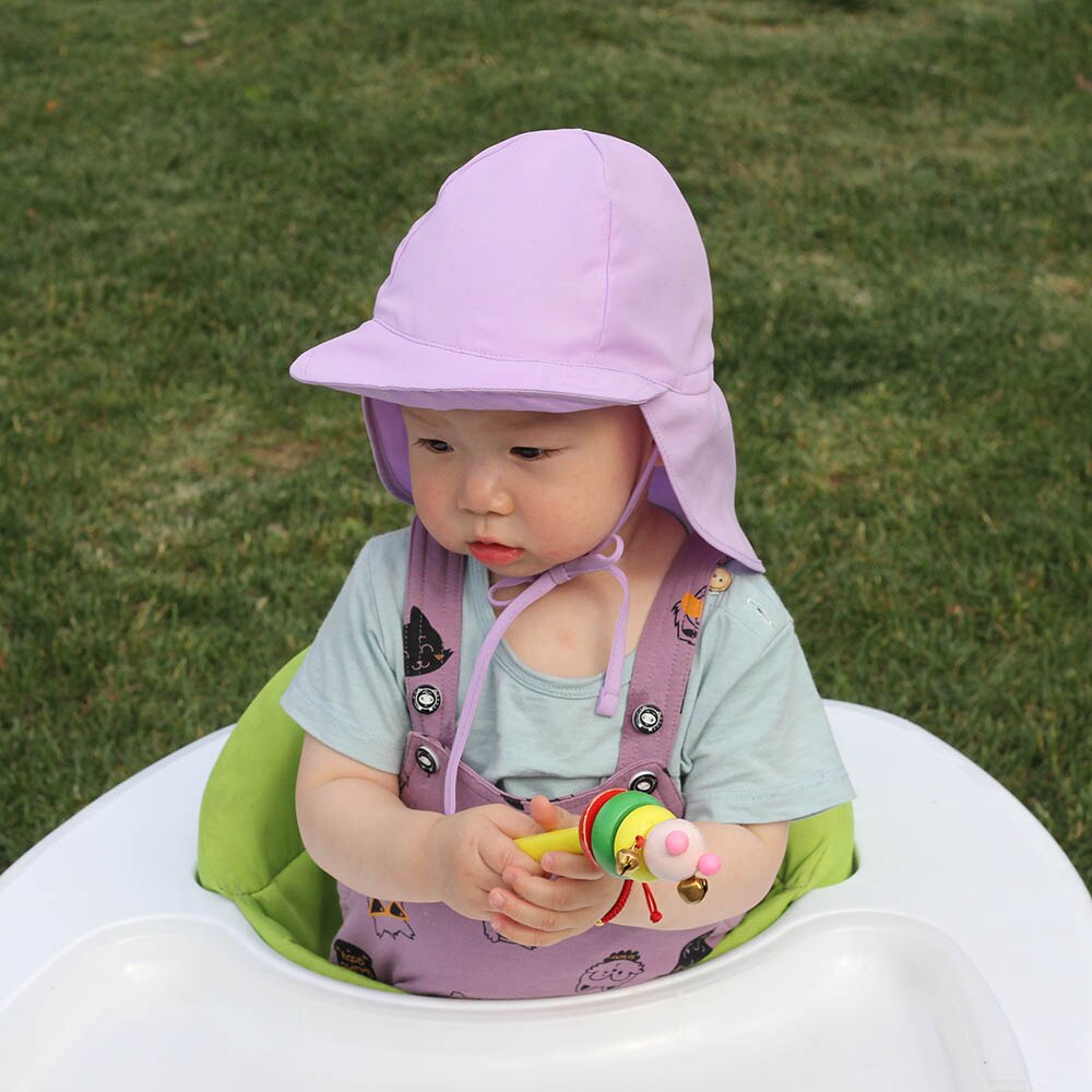 NEUE Babys Sonnenhut Sommer Strand Hütte Sonne Kappe UV Schutz Neugeborenen Kleinkind freundlicher Jungen Mädchen Sonne Kappe Headwear außen S/L: Purpurrot / S