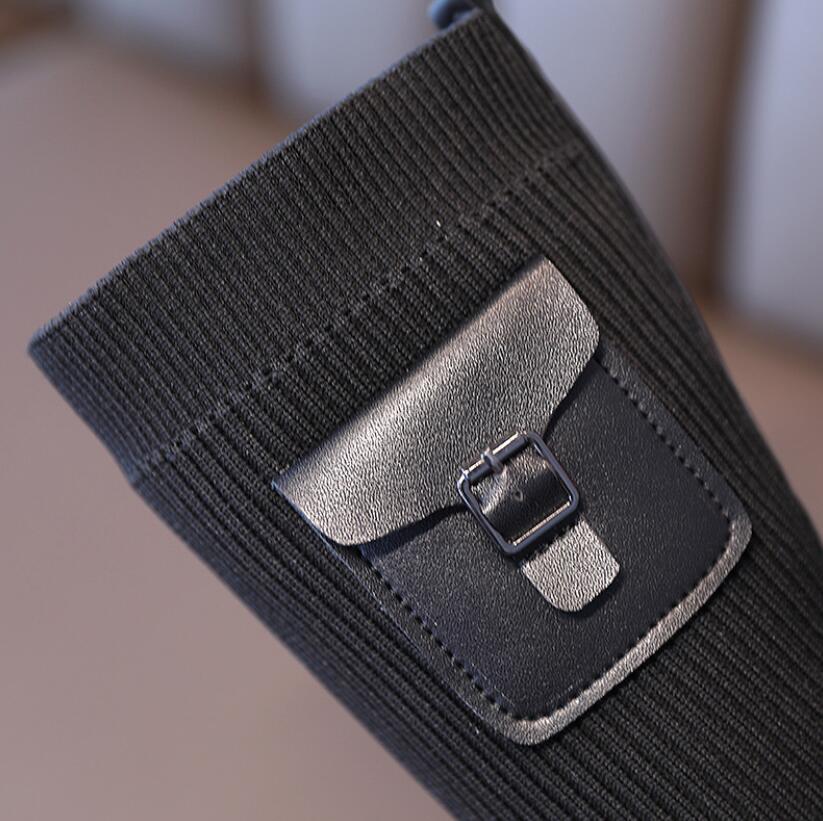 herbst & Winter Jungen Mädchen Martin Stiefel Baby PU Leder Lange Stiefel freundlicher Schuhe Knie Schnee stiefel freundlicher Sport Schuhe