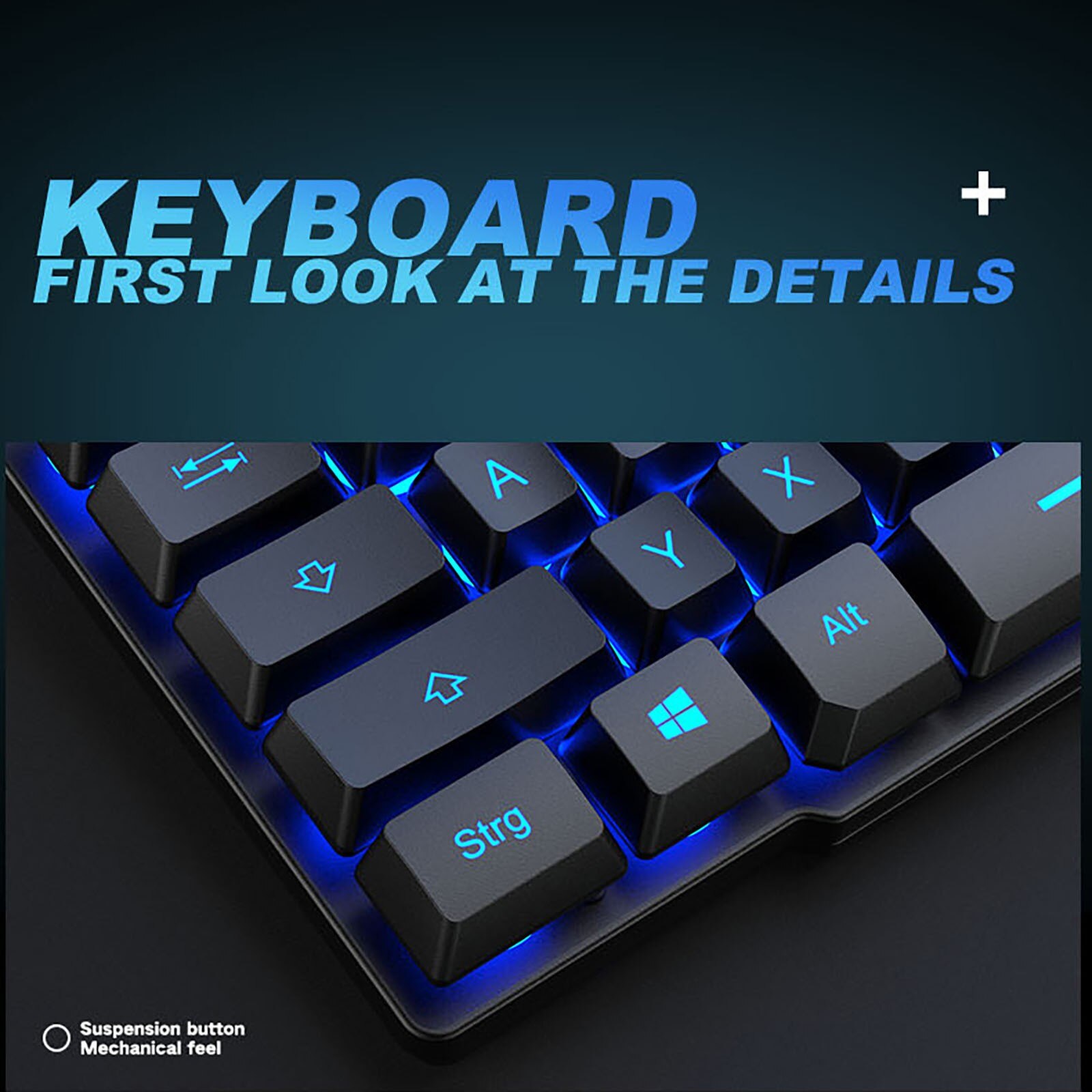 German Gaming Keyboard Computer Mouse Gamer Set Mixed Light USB PC Keypad Ergonomic Gaming Mouse For Laptop PC Games клавиатура