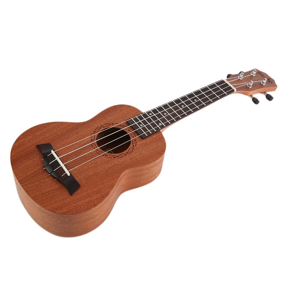 21 Inch Ukulele Ukelele Sopraan Mahonie Hout Met Draagtas Uke Strap Strings Clip-On Tuner Schoonmaakdoekje Vinger
