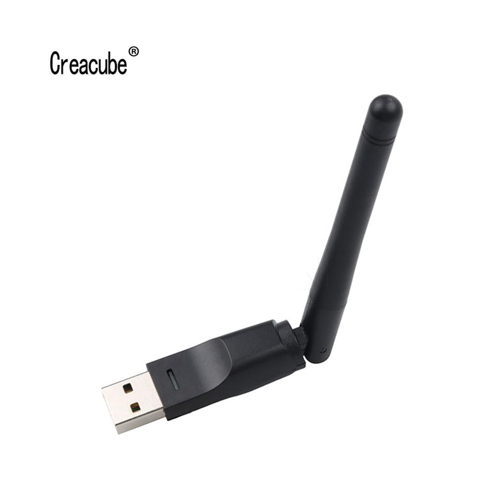 Creacube USB 2,0 WiFi Drahtlose Netzwerk Karte 150M 802,11 b/g/n LAN Adapter für Laptop PC MTK7601 Chip