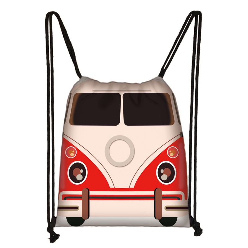 Kühlen Auto/Lieferwagen druck kordelzug tasche frauen männer reisetaschen Teenager Rucksack damen lagerung taschen freundlicher bookbag: skdsaiche01