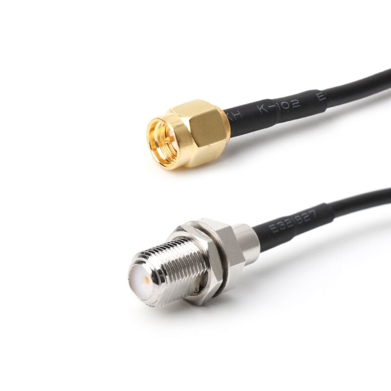 RG174 Rf Pigtail Kabel F Vrouwelijke Naar Sma Male Coax Rf Extension Pigtail Kabel