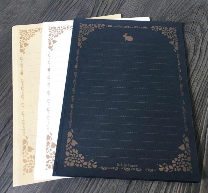 8 Pcs/set Vintage European Style Writing Paper Love Kraft Letters Good Culture Stationery Office School Supplies