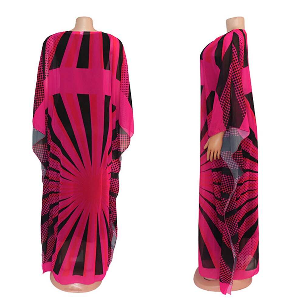neue Gelb Großen Sommer Chiffon Kleid Afrikanische Frauen dashiki Punkt Plus Größe Vestidos 2 einstellen Kleid Africaine Femme kleidung