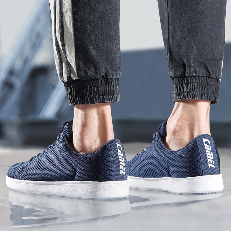 Camel sneakers män låga klassiska skateboardskor sport tenniskorg avslappnad andas lätt anti-halk