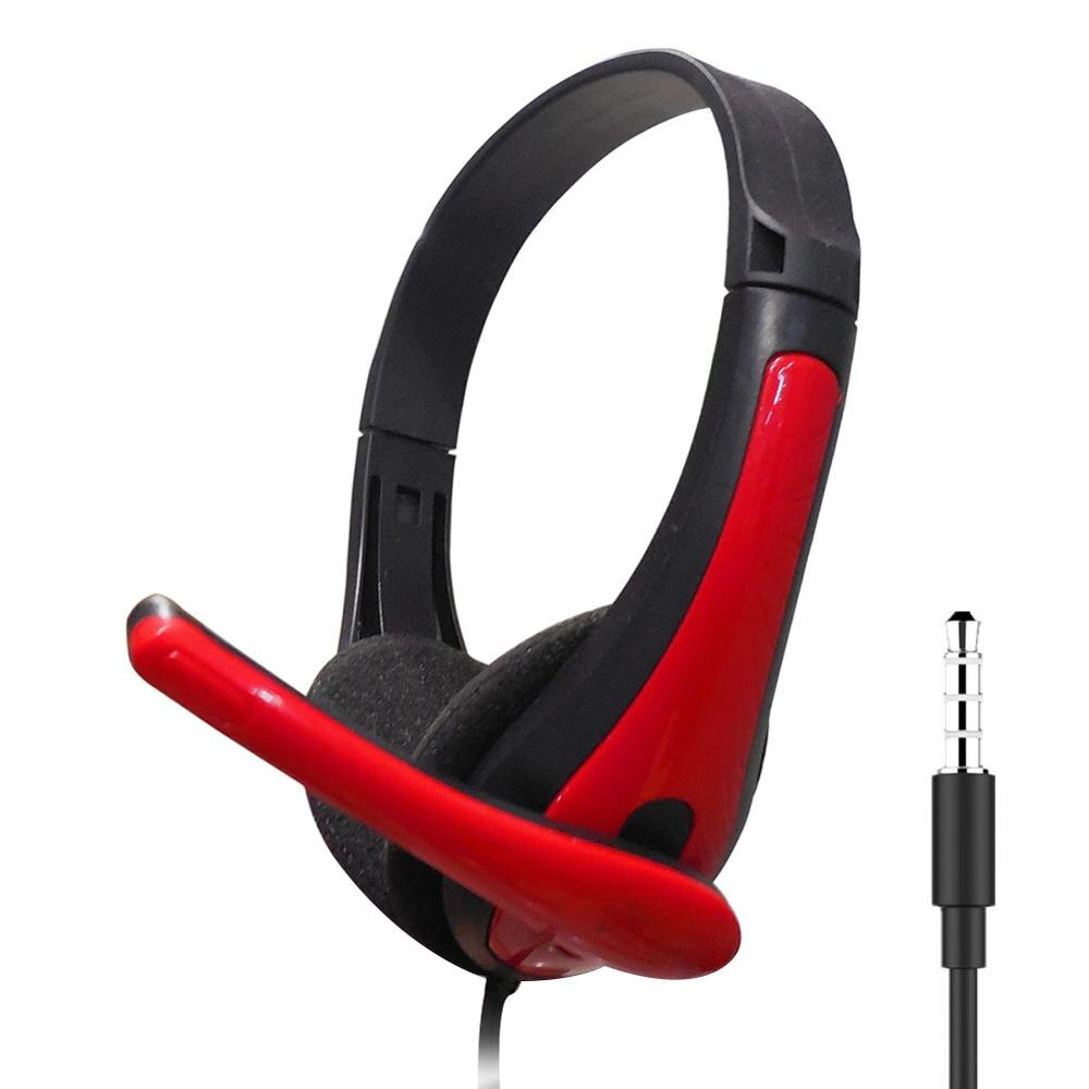 Head-Mounted Oortelefoon Gaming Headset Met Microfoon Noise Cancelling 3.5Mm Headset Voor Pc, PS4, Xbox Een: Red01