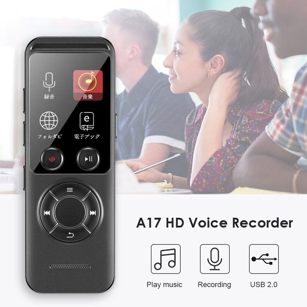 A17 8Gb Voice Recorder Dictafoon Oplaadbare MP3 Speler USB2.0 High-Speed Transmissie Digitale Geluidsopname Pen